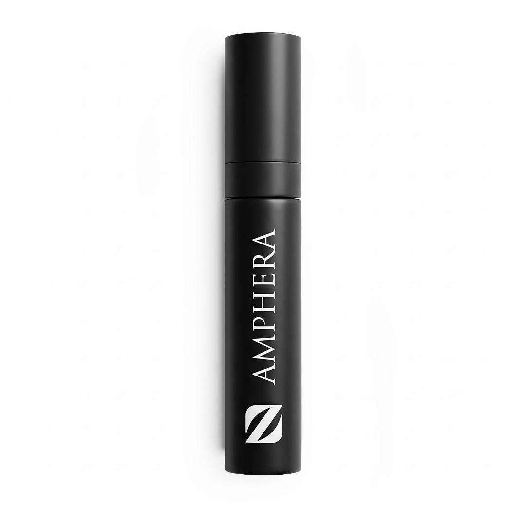 Vaporizador de viaje negro Olfazeta by Chogan Amphera, nombre y logo Z blancos sobre fondo blanco