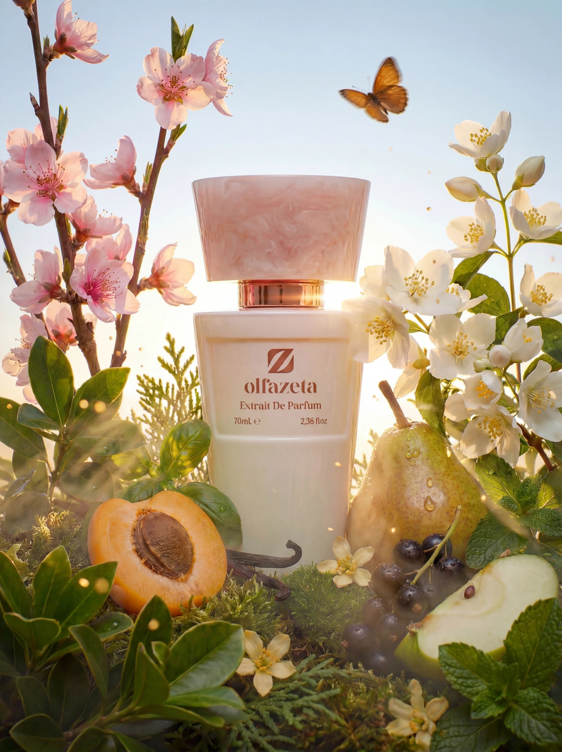 Olfazeta Millésime extracto de perfume frasco blanco